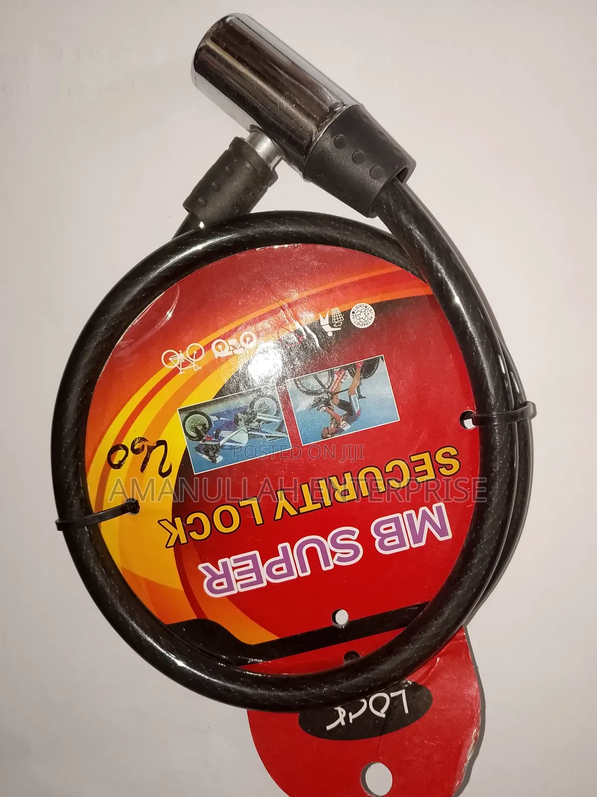 Heavy Duty Bike Cable Lock With Key | Anti-Theft Bicycle Lock