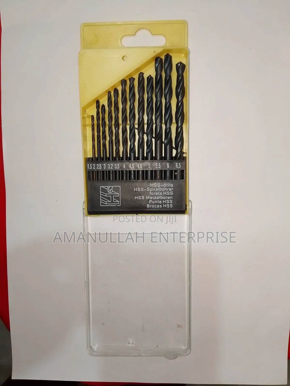 HSS Drill Bit Set 1.5mm–6.5mm | High Speed Steel Twist Drill Bits Kit