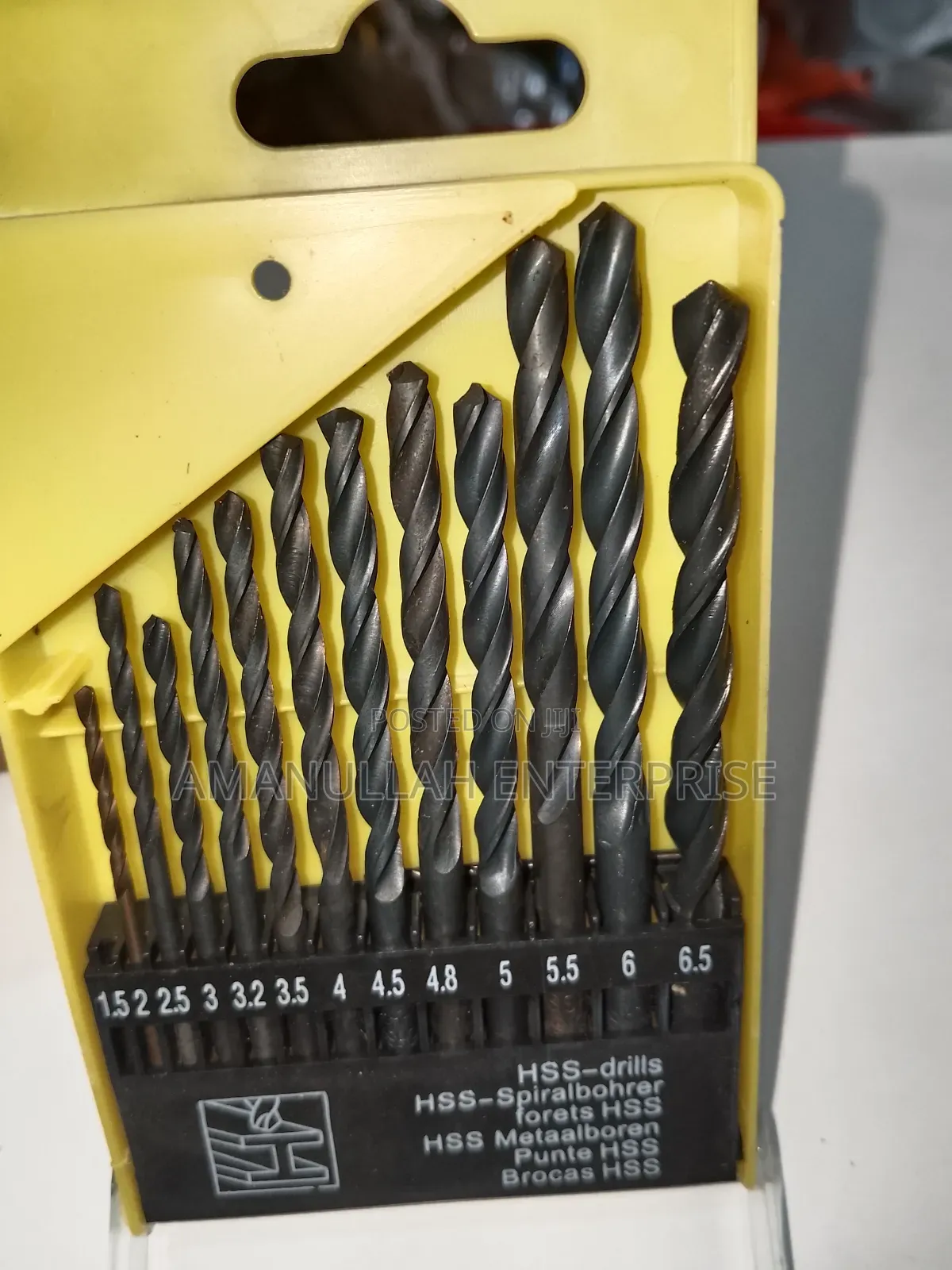 HSS Drill Bit Set 1.5mm–6.5mm | High Speed Steel Twist Drill Bits Kit