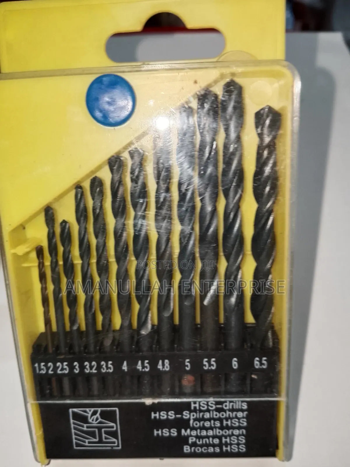 HSS Drill Bit Set 1.5mm–6.5mm | High Speed Steel Twist Drill Bits Kit