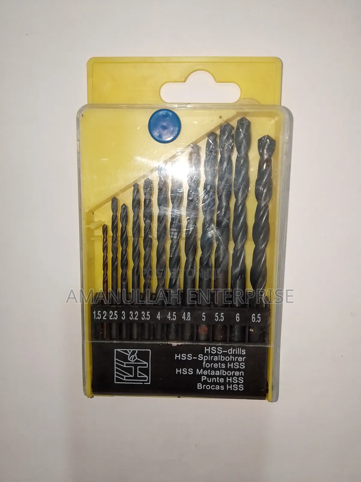 HSS Drill Bit Set 1.5mm–6.5mm | High Speed Steel Twist Drill Bits Kit