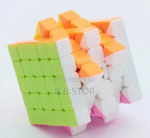 Yisheng 5x5 Stickerless Speed Rubiks Magic Cube Puzzle