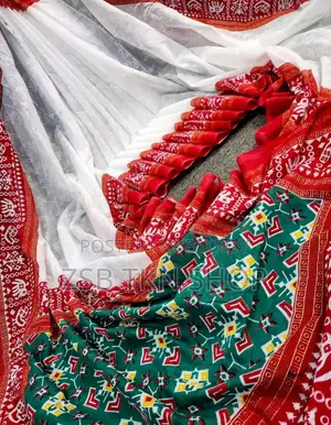 Boisakhi full saree features delicate and attractive Jamdani print design
