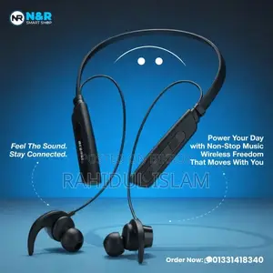 Premium Neckband Bluetooth Headphone – Experience HD Sound & Long Battery Life