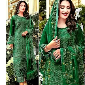 Georgette Designer Sequence Embroidery