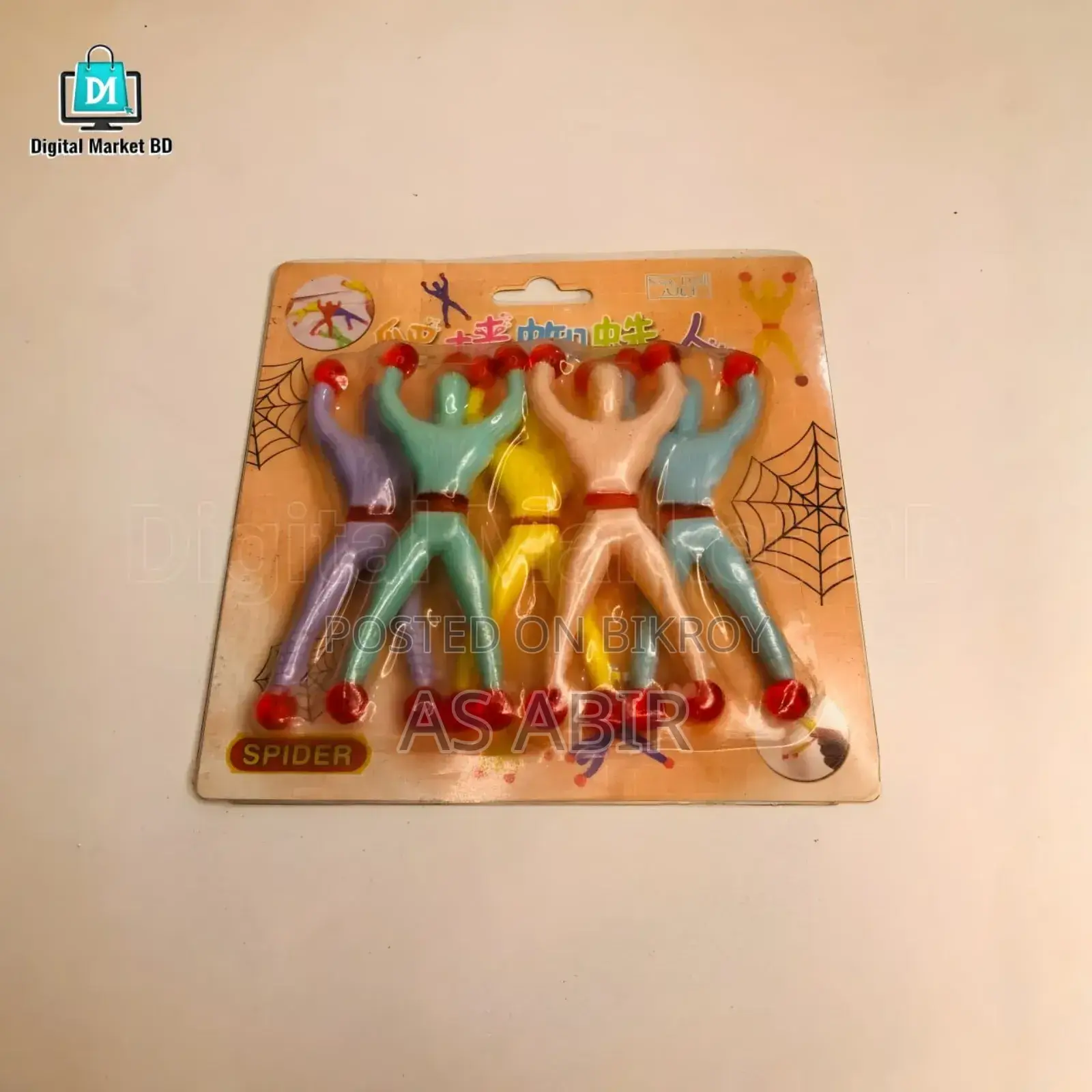 5pcs Sticky Wall Climbing Spiderman