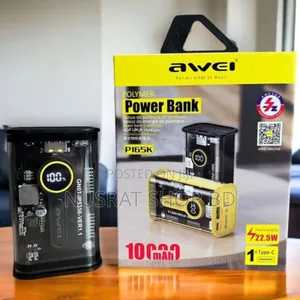 Awei P165k 10000mah 22.5w Transparent Fast Power Bank
Code :12578