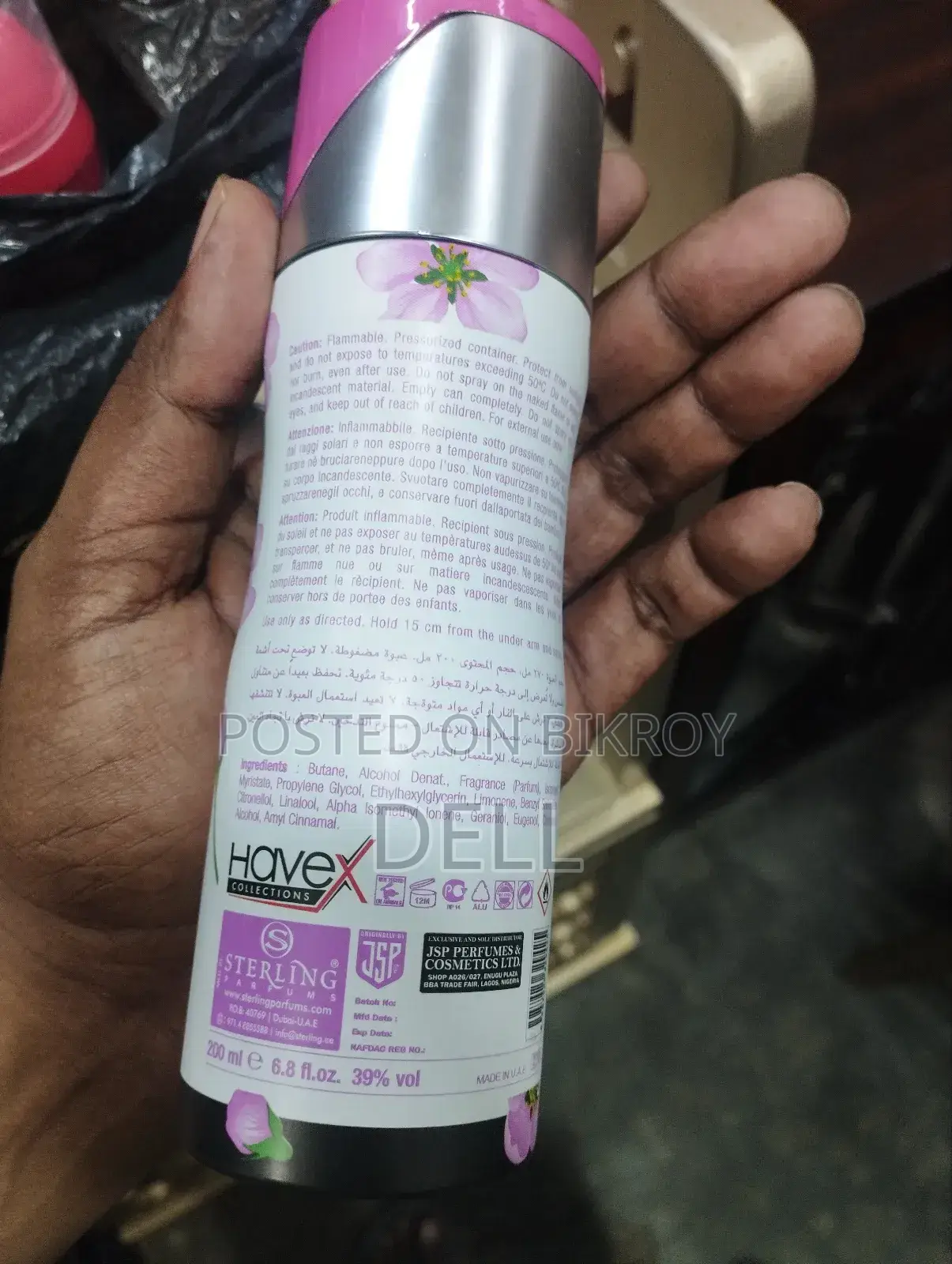 Havex Elation Perfumed Deodorant Body Spray for Women