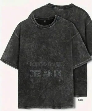 Premium Quality Black Acid Wash T-Shirt Drop Shoulder 10 Pieces