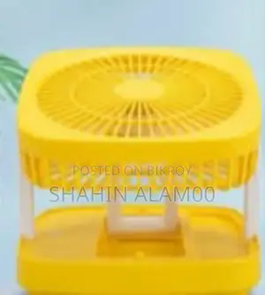 Rechargeable Desk Fan With LED Light JK-F666 Model (Heavy Duty)