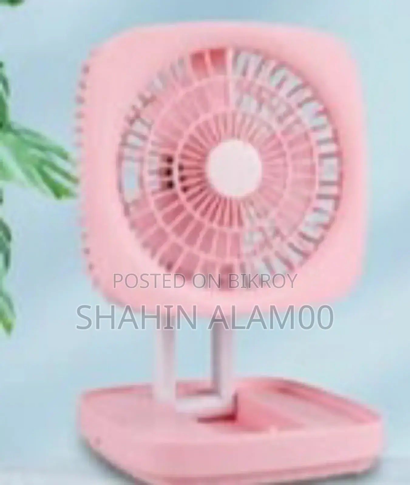 রিচার্জেবল ডেস্ক ফ্যান উইথ এলইডি লাইট জে কে - এফ৬৬৬ মডেল (হেভি ডিউটি)