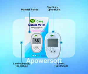 PCL Care গ্লুকোজ মিটার ১০টি স্ট্রিপসহ, মডেল (AC-301)