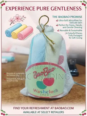 Washcloth 6 Pcs
