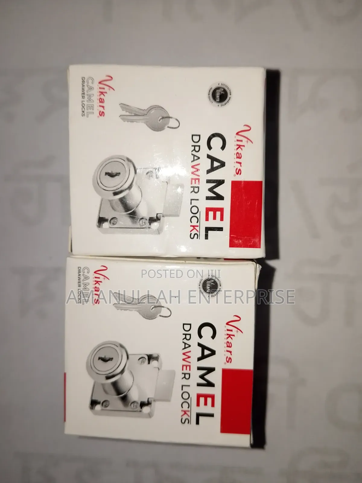 Camel Drawer Lock With Key Secure Cabinet Lock for Home/Office (3 Pcs)