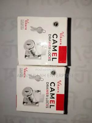 Camel Drawer Lock With Key Secure Cabinet Lock for Home/Office (3 Pcs)
