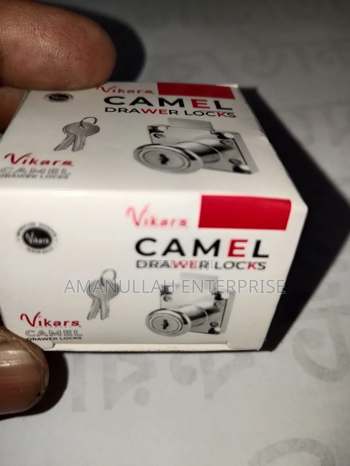 Camel Drawer Lock With Key Secure Cabinet Lock for Home/Office (3 Pcs)