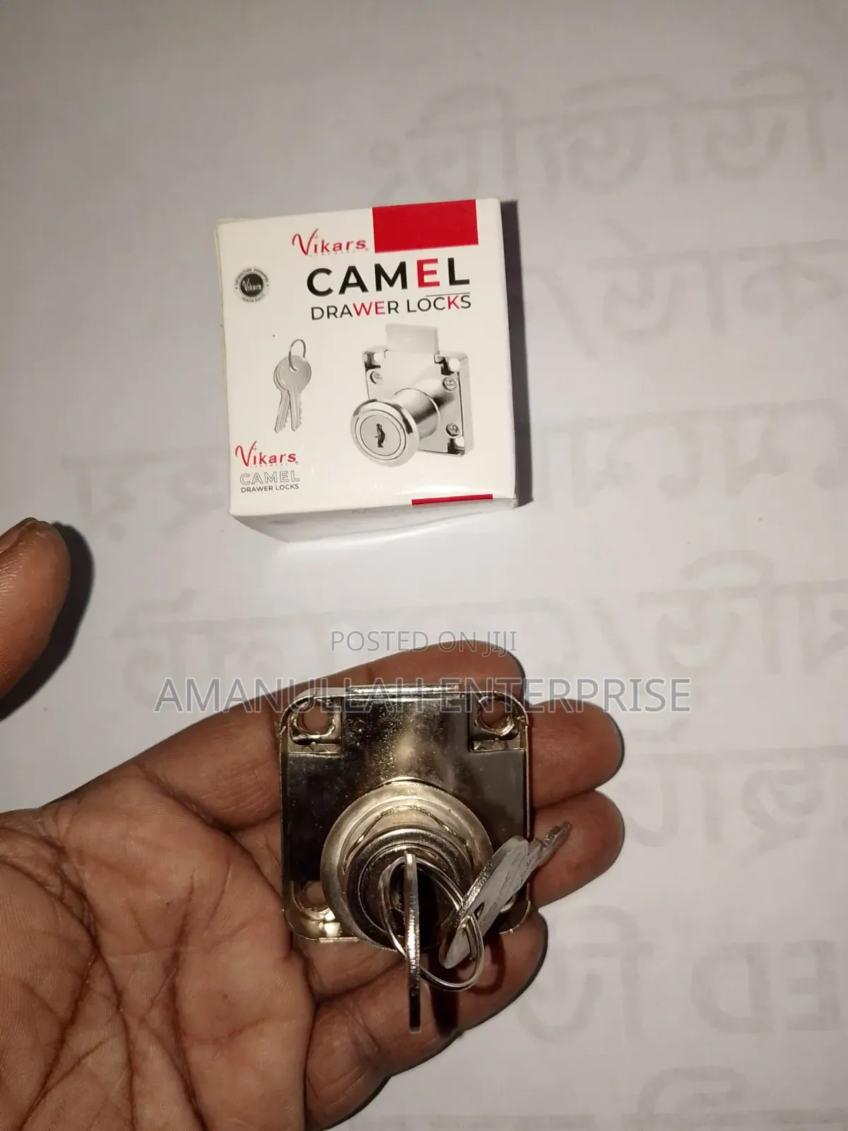 Camel Drawer Lock With Key Secure Cabinet Lock for Home/Office (3 Pcs)