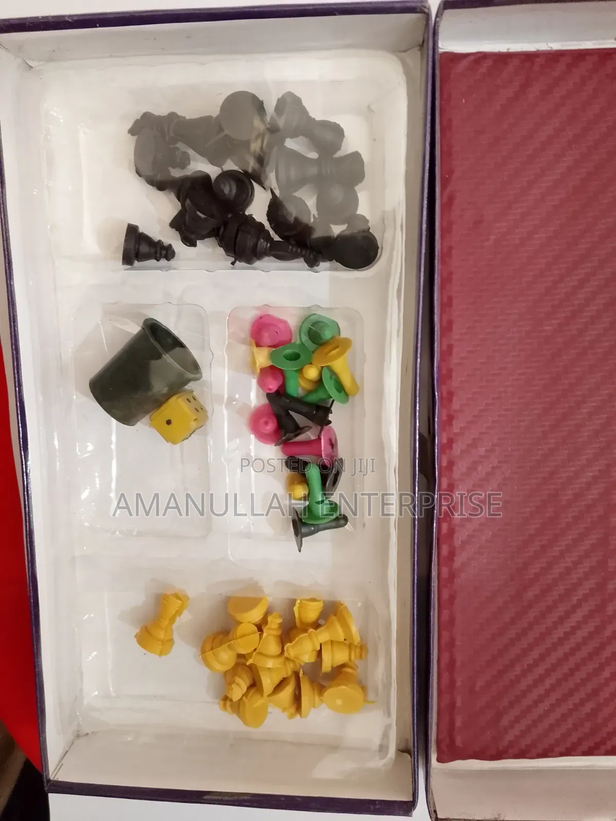 বাচ্চা ও পরিবারের মজার জন্য ৩ ইন ১ লুডু, দাবা ও সাপ-লুডু বোর্ড গেম সেট