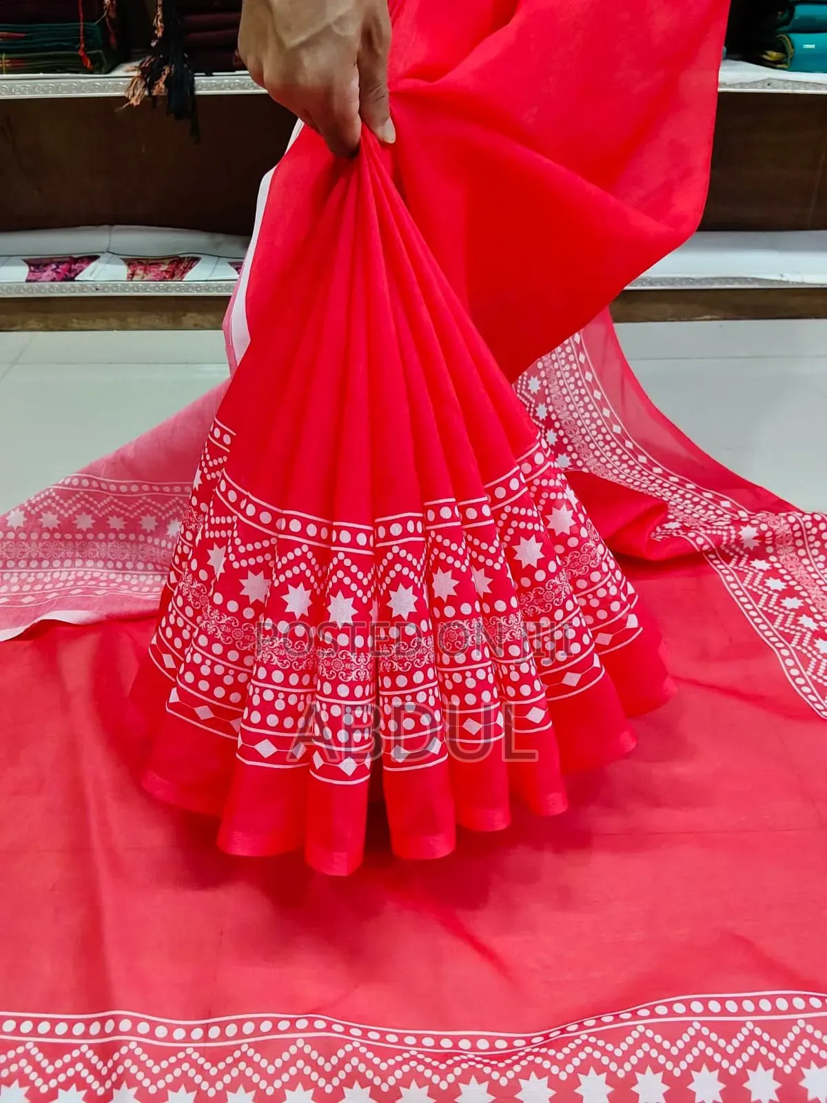 চান্দেরি সিল্ক শাড়ি উইথ ব্লাউজ পিস