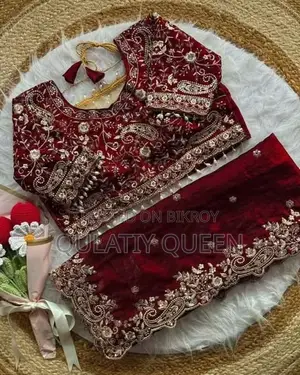 গ্ল্যামারাস জিমুচু সিল্ক: জমকালো সিকুয়েন্স এমব্রয়ডারি শাড়ি *R