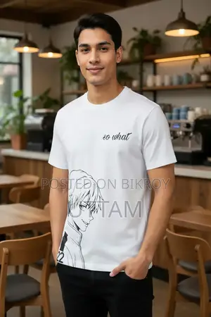 Anime Style Primium White T Shirt