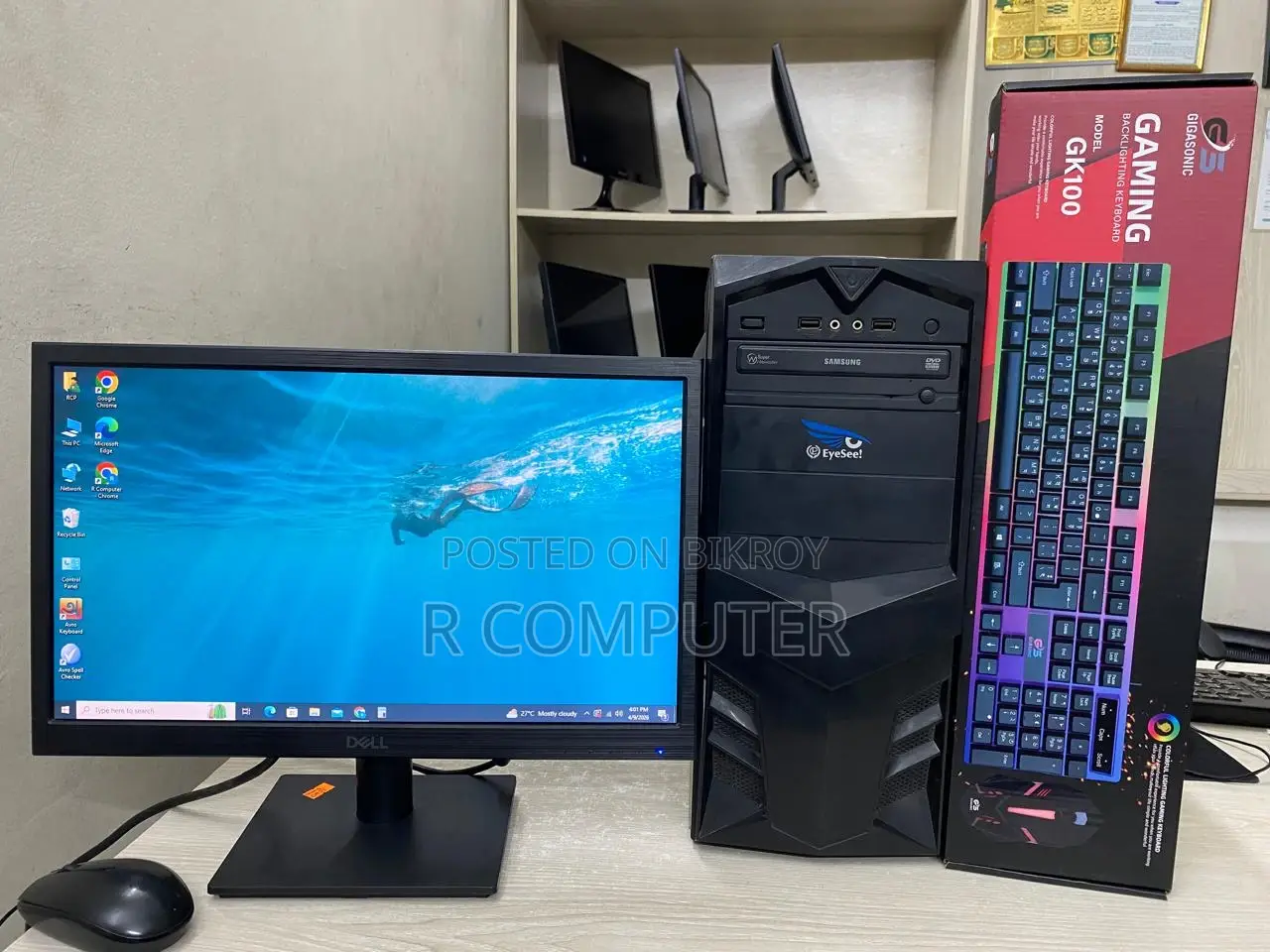 Desktop Computer 4GB Intel Core I3 SSD 128GB