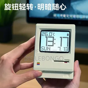 Retro Macintosh Desktop Alarm Clock