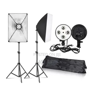Chinese Four Holder Softbox With 7 Feet Stand