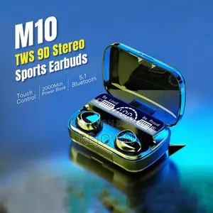 M10 Tws Wireless Earbuds - Bluetooth 5.1 With 2000mah Power Case