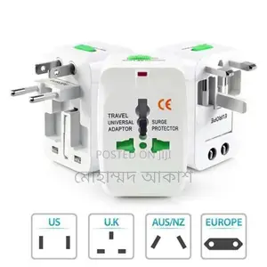 Universal International All-in-1 Travel Adapter Multi-Plug Power Socket
