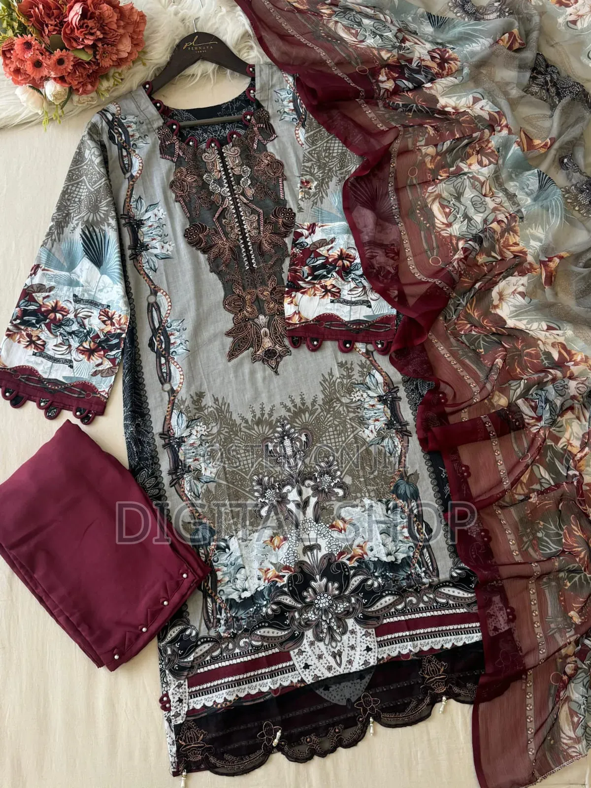 Digital Print Three Piece