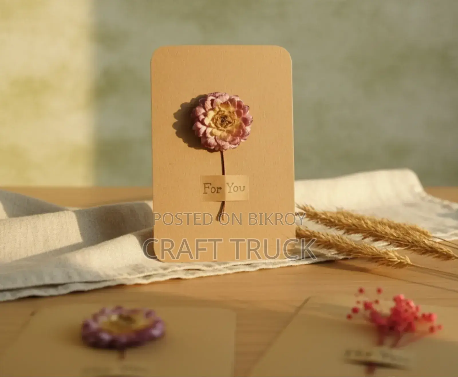 Natural Dry Flower Cards