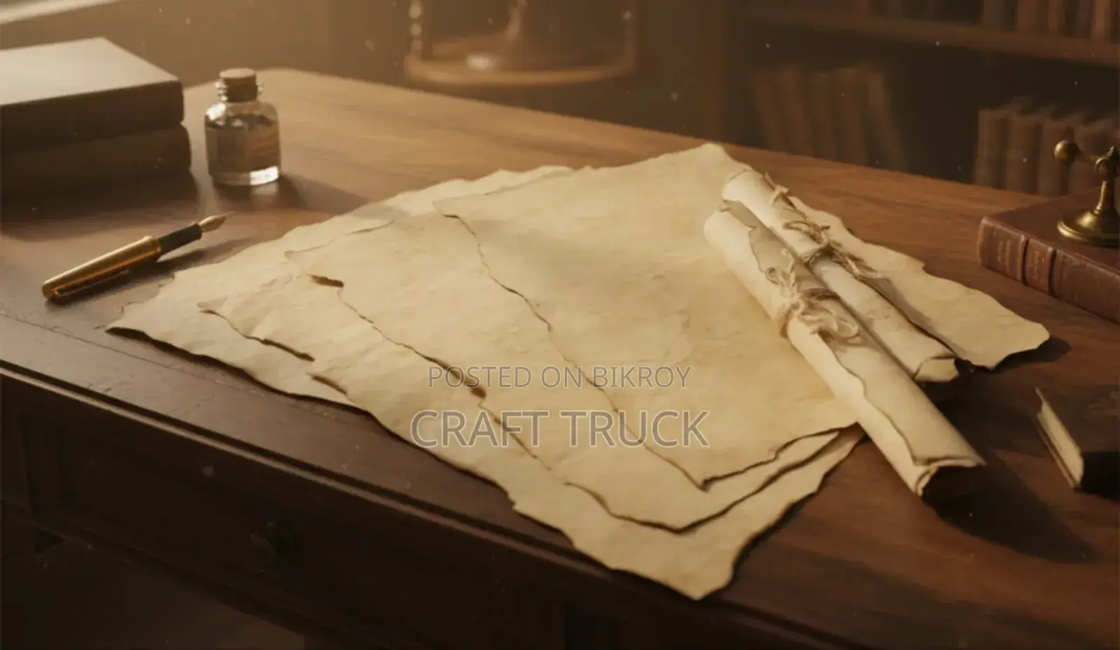 Vintage Burned Age Papers