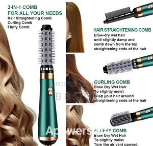 3in1 Innovative Black Technology Hair Dryer and Hot Air Brush
