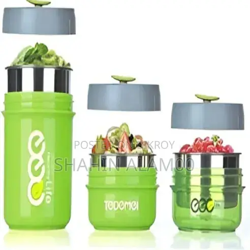 Tedemei 3-in-1 BPA-Free, Stainless Steel Lunch Box