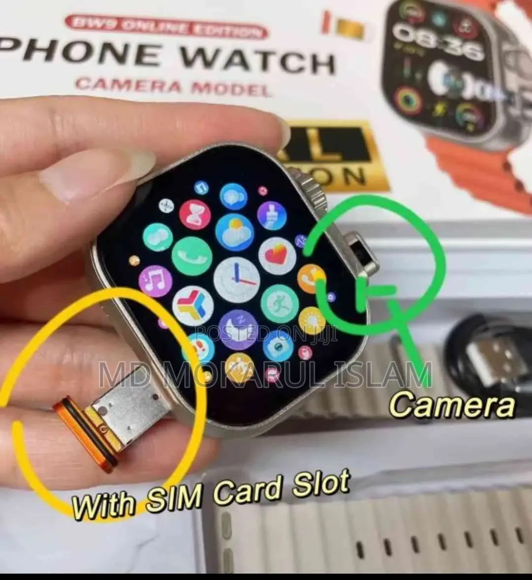Bw9 Pro Online Edition 4g Sim Card Supported Smart Watch.