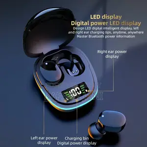 Waterproof Sports Gaming Earbuds With Digital Display