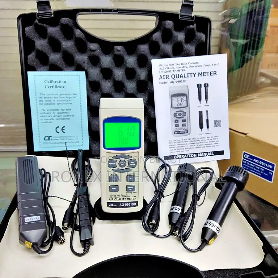 Lutron Aq-9901sd 6 in 1 Air Quality Meter