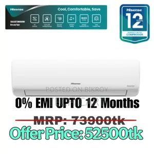 Hisense 1.5 Ton Inverter with 12-Year Official Warranty (Brand New)