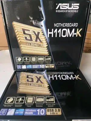 New Asus H110M-K motherboard with 1-year warranty