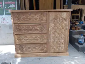 চিটাগাং সেগুন কাঠ ওয়ারড্রব ৪ ফিট ৫