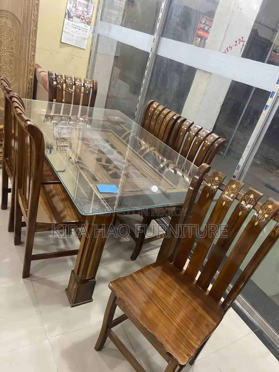 এক বছরের EMI তে 15% Discount এ সেগুন কাঠের ডাইনিং সেট
