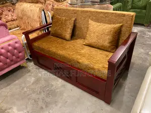 মেহেগুনী কাঠের তৌরি Sofa Cum Scb13f