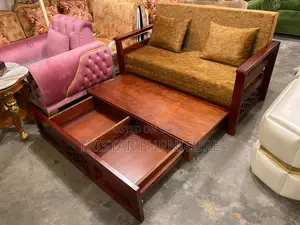 মেহেগুনী কাঠের তৌরি Sofa Cum Scb13f