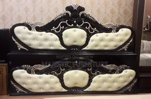 Leather Bed 6/7 Feet. M# 6488