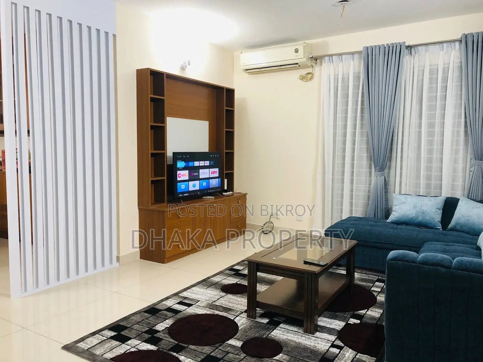 গুলশান-২ এ ২৫৫০ বর্গফুটের চমৎকার সম্পূর্ণ ফার্নিশড ফ্ল্যাট ভাড়ার জন্য