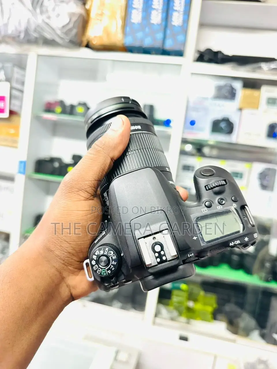 Canon 77d body with 18 55mm stm lens