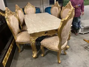 আধুনিক ডিজাইন কাঠের ডাইনিং সেট DL129F
