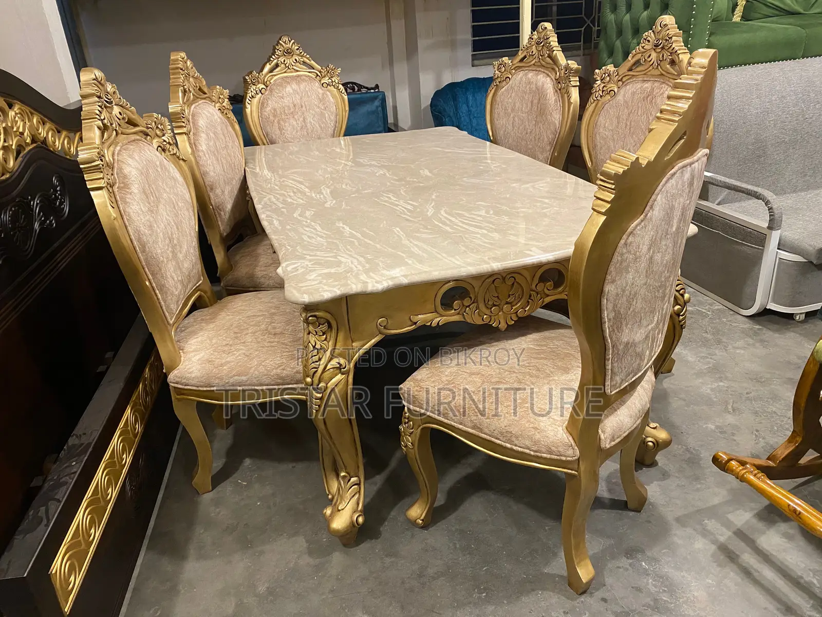 আধুনিক ডিজাইন কাঠের ডাইনিং সেট DL129F