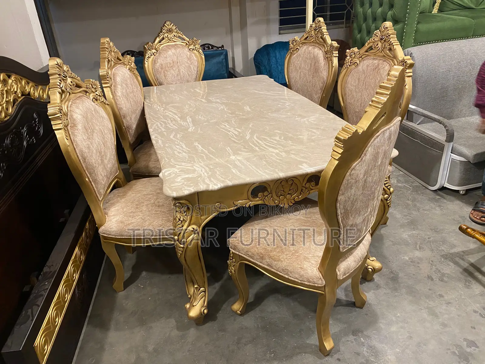 আধুনিক ডিজাইন কাঠের ডাইনিং সেট DL129F